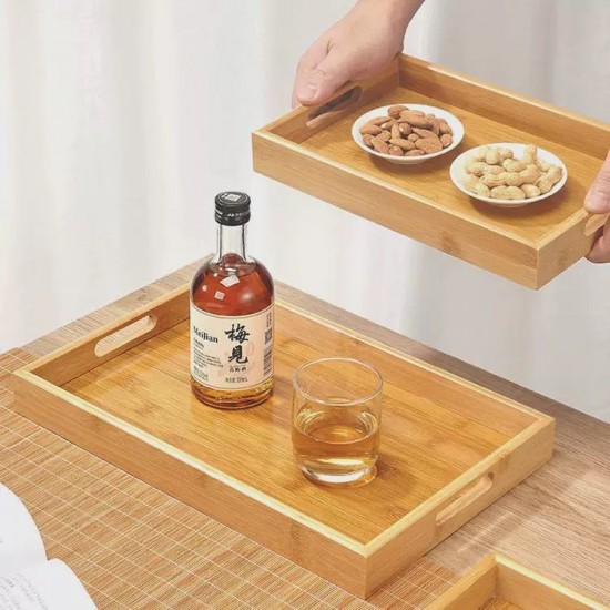Wooden Tray Set 3 pieces